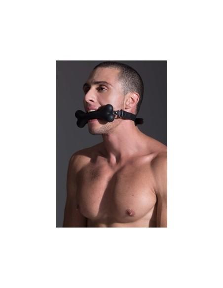 Bad Bone - B | Plastic Head Gag With Black Bone