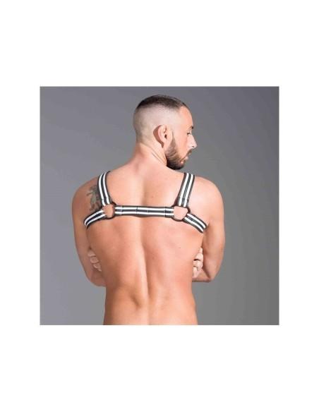 Neoprene Bulldog Harness - White - Small 36-39