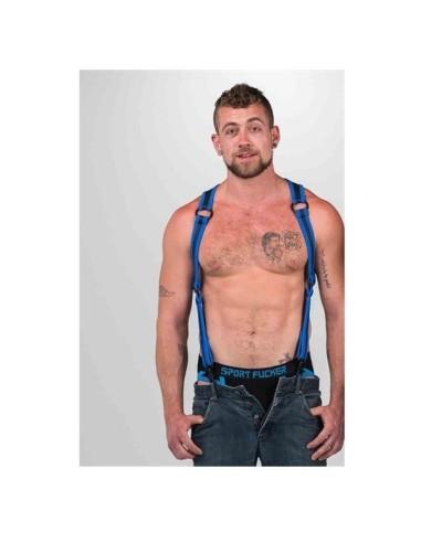 Neoprene Heckler Harness Black / Blue - Large / Extra Large