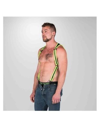 Neoprene Heckler Harness Black / Green - Large / Extra Large