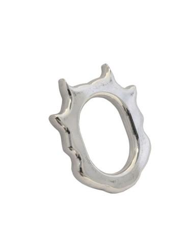 DIOGOL: Diabolo Cockring Silver