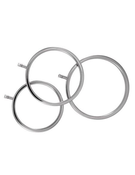 Electrastim Metal Cockring Set 3 pcs