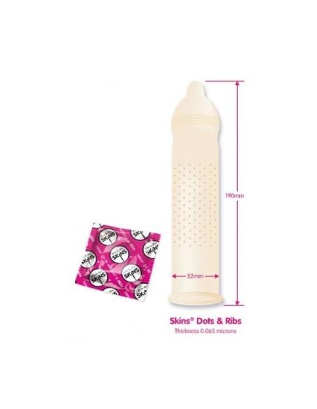 SKINS 4 Dots and Ribs Condoms