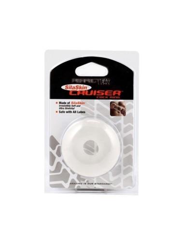 Fat Boy Silicone TPR Cruiser Cock Ring Ice Clear