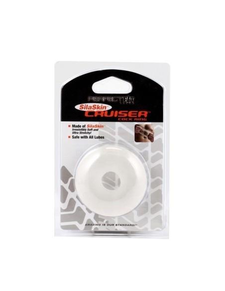Fat Boy Silicone TPR Cruiser Cock Ring Ice Clear