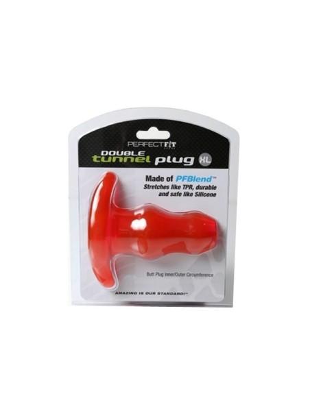 Double Tunnel Plug Large - Red