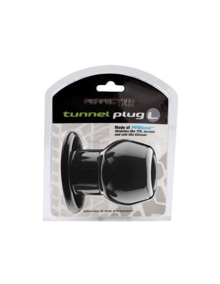 Ass Tunnel Plug Silicone TPR Large - Black