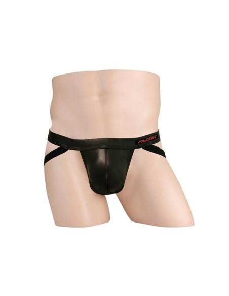 Wet Look Jock Small, Black 28/30