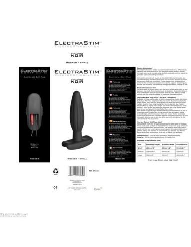 ElectraStim Silicone Noir -Rocker- Small Butt Plug