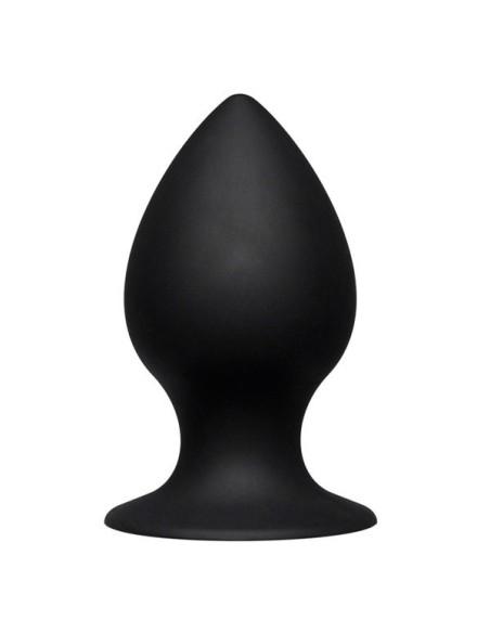 Flow Fill Silicone Anal Douche Accessory - Black